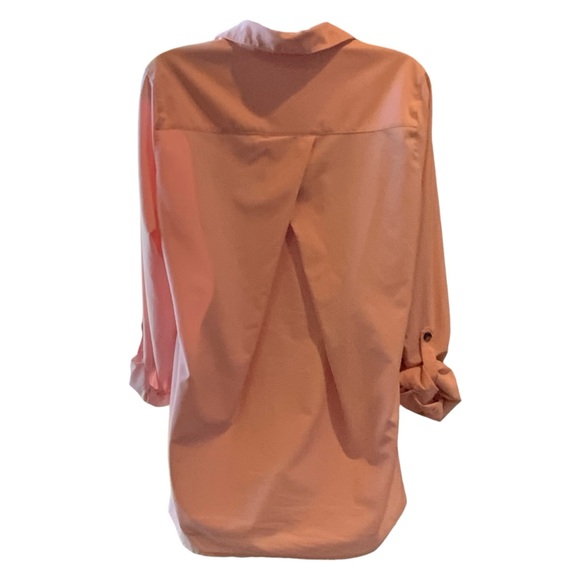 Zeroxposur Oversized Pink Buttondown Top Longsleeves Size S  Fits Like a Large - Picture 5 of 10